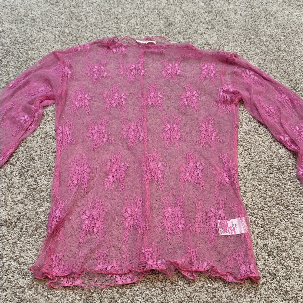 Pink Lace Top - Picture 2 of 5